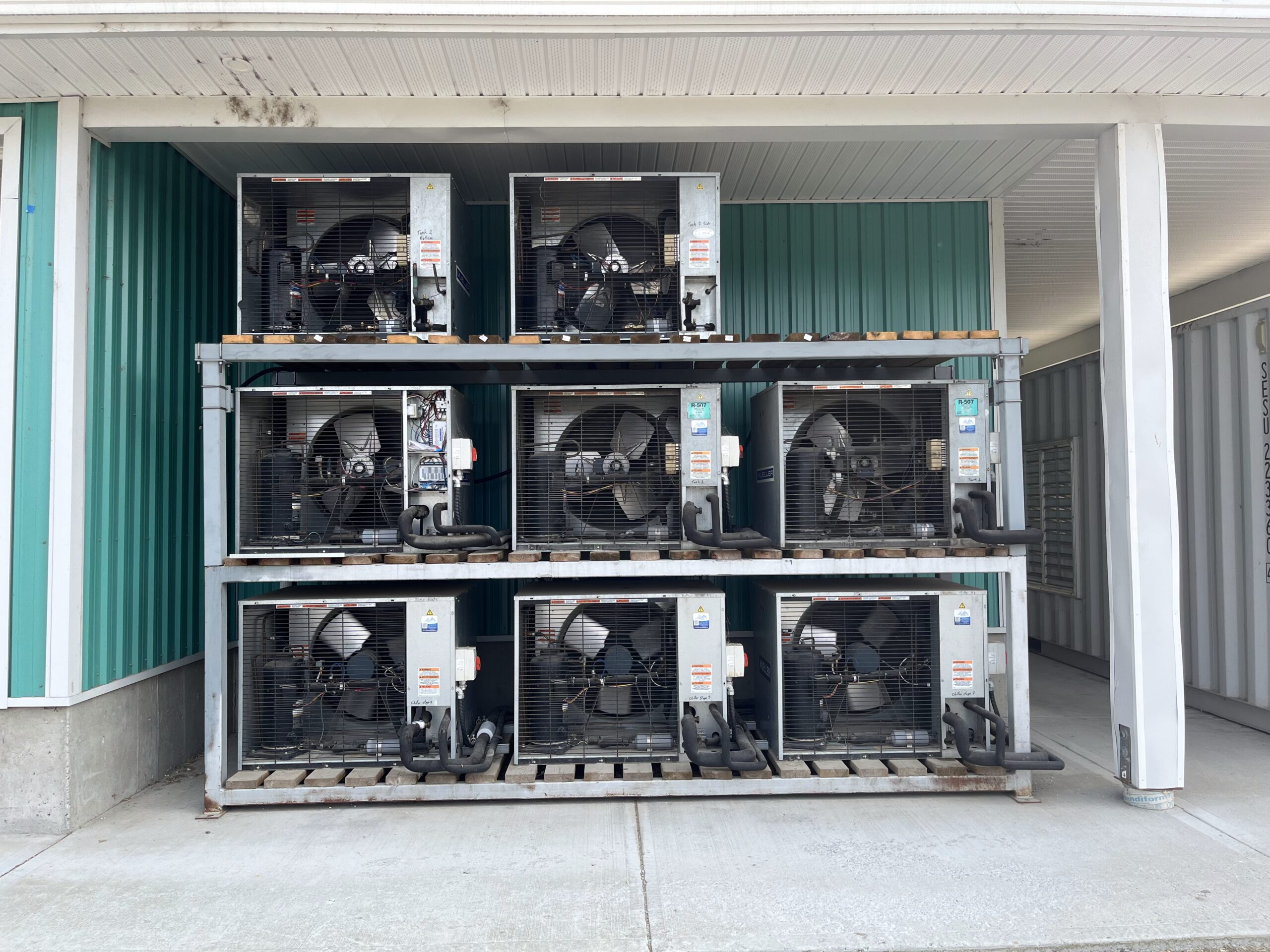 Commercial Refrigeration Condensing Units - Alpine Refrigeration Elmido Dairy commercial refrigeration condensing units Chilliwack Fraser Valley Alpine Refrigeration