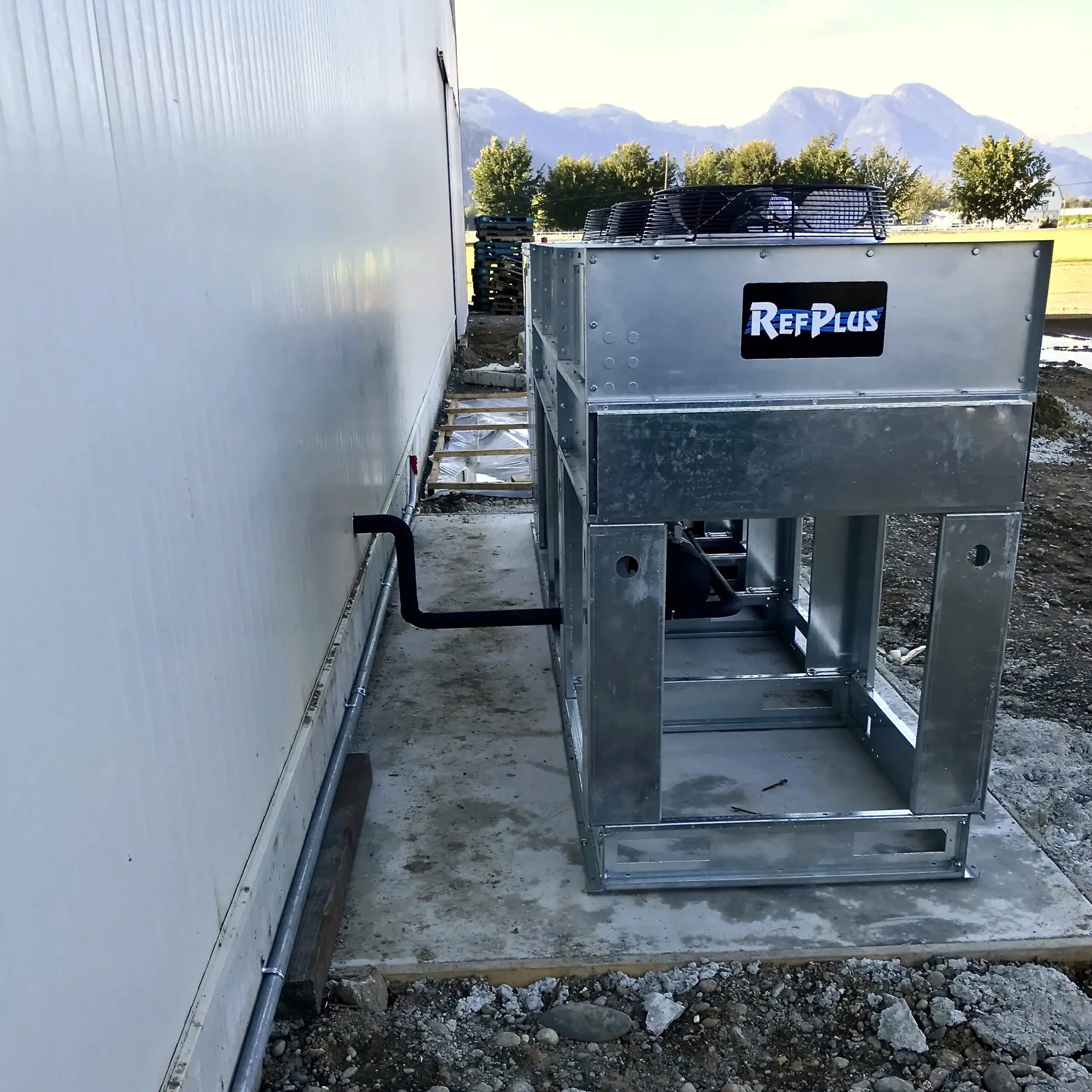 RefPlus outdoor condensing unit installed at horticulture facility Chilliwack BC