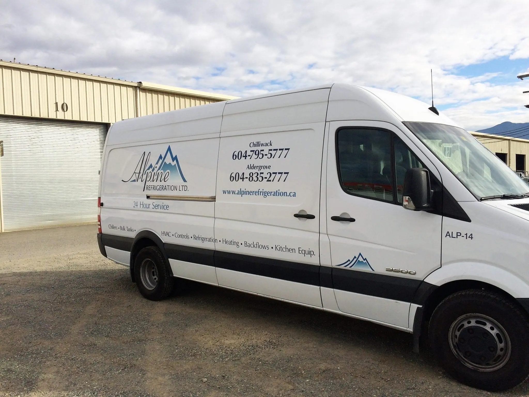 Alpine Refrigeration Mercedes Sprinter van ALP-14 for commercial refrigeration service
