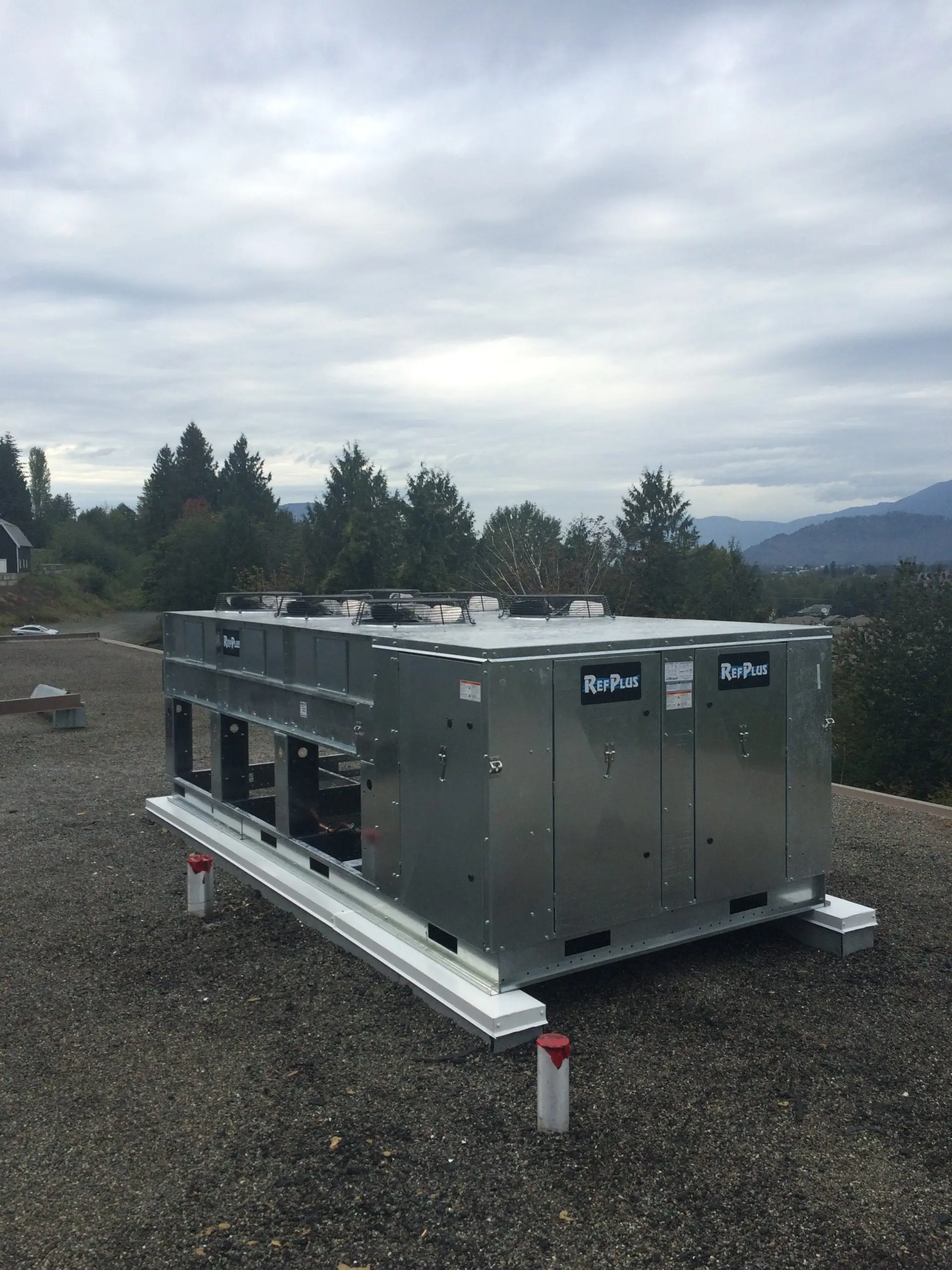 RefPlus commercial refrigeration condensing unit installation Fraser Valley Alpine Refrigeration