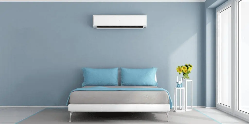 Ductless mini split system installed in bedroom Chilliwack Fraser Valley Alpine Refrigeration