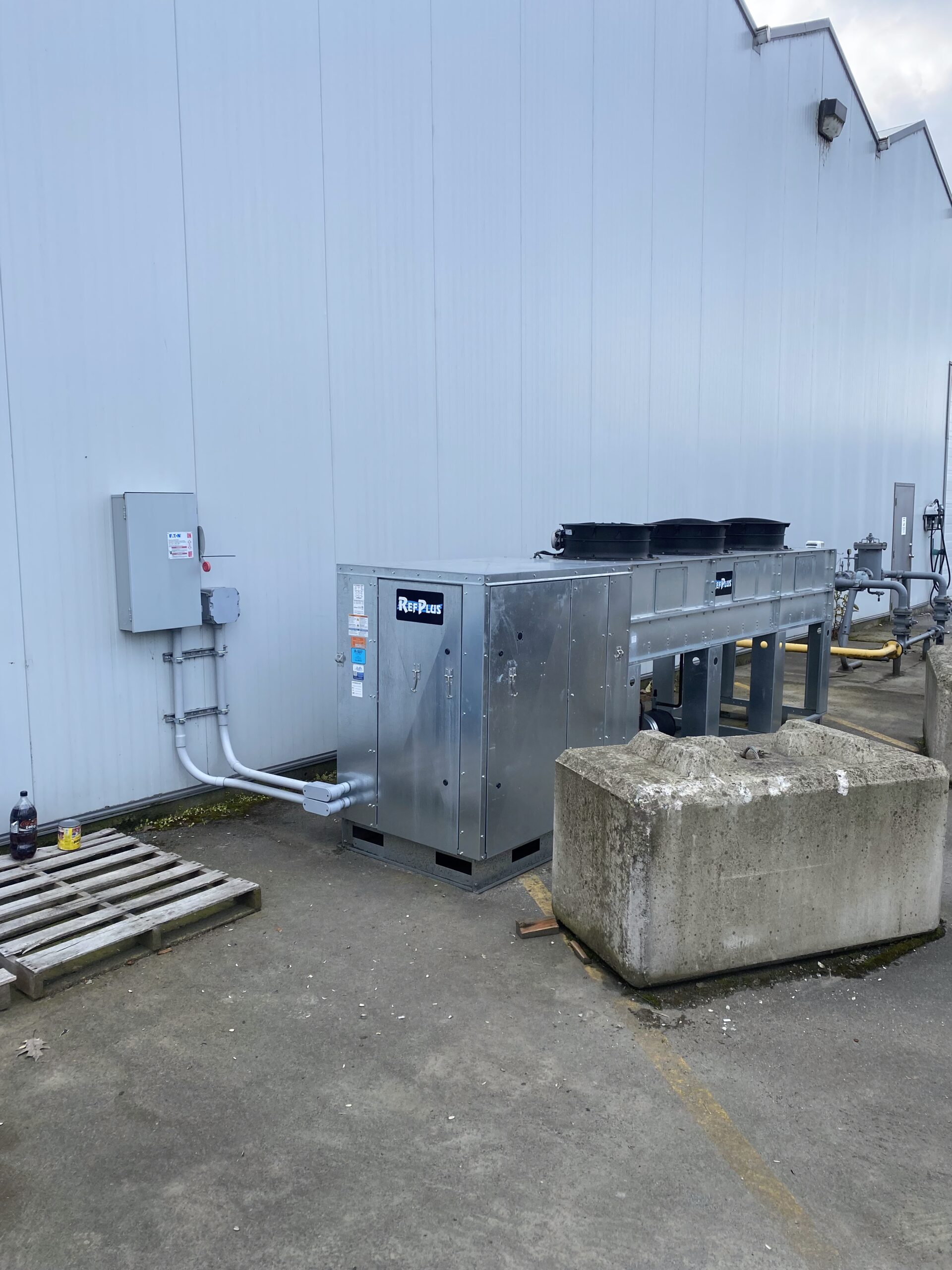 Industrial Refrigeration Compressor Unit - Alpine Refrigeration Industrial refrigeration compressor unit RefPlus poultry processing facility Fraser Valley Alpine Refrigeration