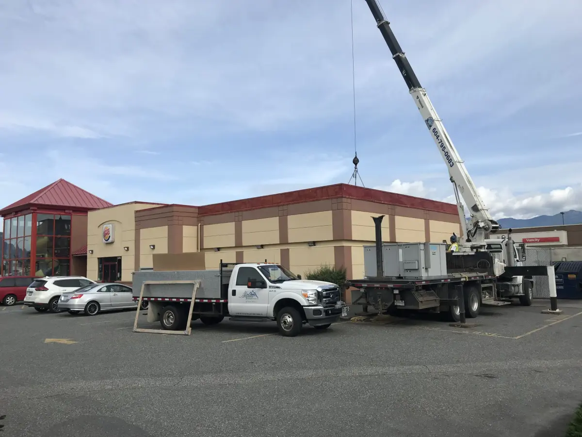 Alpine Refrigeration Truck Commercial HVAC Install Fraser Valley