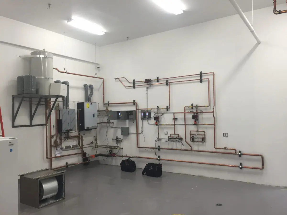 Commercial Boiler Room Copper Piping Fraser Valley