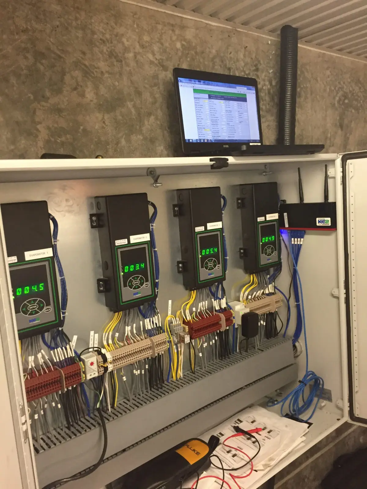 Commercial Refrigeration Controls Panel Dairy Farm Fraser Valley