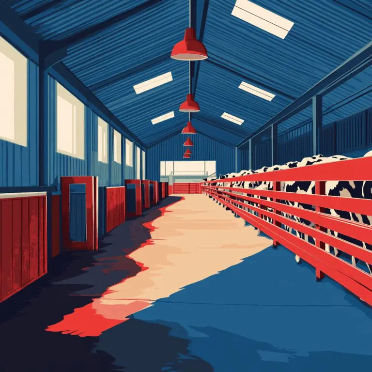 Barn interior agricultural HVAC services ventilation Alpine Refrigeration Fraser Valley